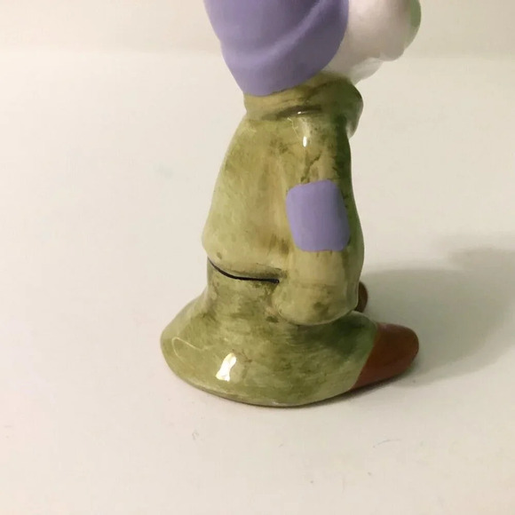 Dopey Figurine Ceramic Snow White 3 Inch Tall Figure Unmarked - Picture 12 of 14